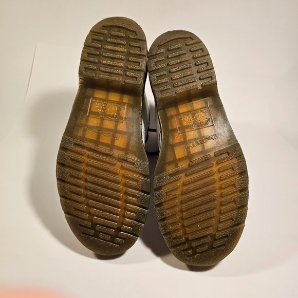 Dr Martin White 1460 SMOOTH LEATHER LACE UP BOOTS - Picture 13 of 15